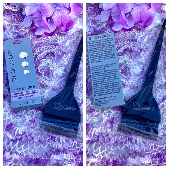 NWB & Brush BLONDOR Brass Kicker Permanent Color - Picture 2 of 4